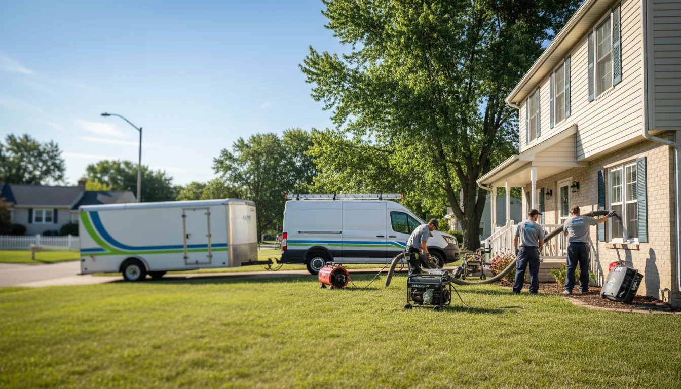 Flooded Basement Restoration And Cleanup With Repair in Owaneco, IL near me